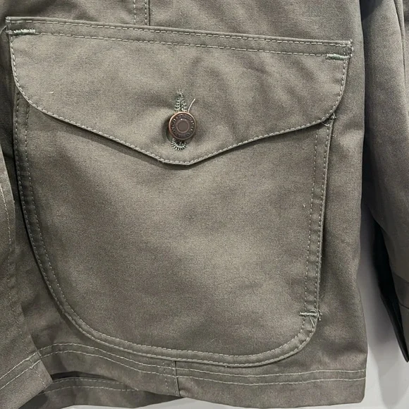 Filson Field Ranger Unlined Jacket in Olive Green Pockets Size M - Picture 3 of 10